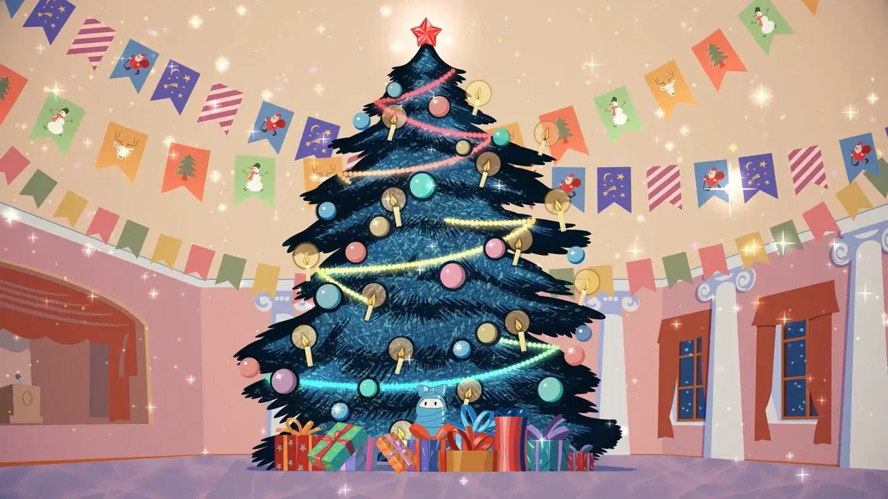 Umka at the Holiday Tree